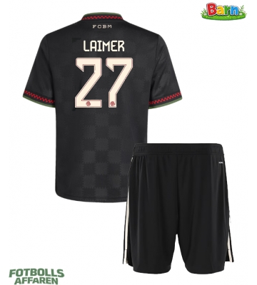 Bayern Munich Konrad Laimer #27 Tredjeställ Barn 2025-26 Kortärmad (+ Korta byxor)